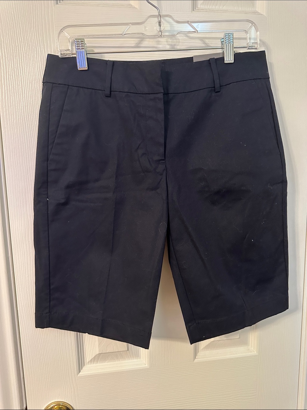 Ann Taylor Black Tailored Bermuda Shorts